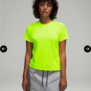 Lululemon: Lightweight cinched Hem Hiking T-Shirt, Highlight Yellow